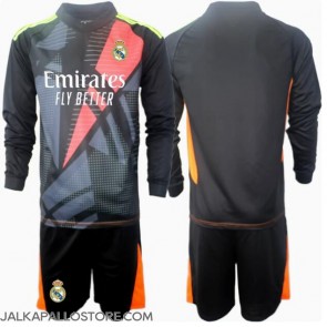 Real Madrid Maalivahti Vieraspaita Lapsille 2024-25 Pitkähihainen (+ shortsit)